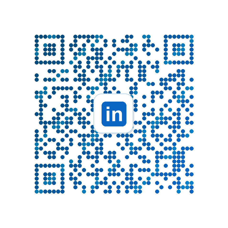 QR code vers le profil LinkedIn de Saranga
